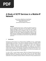 A Study of SCTP Services in A Mobile-IP Network