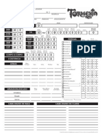 Ficha Tormenta RPG - Salvavel e Editavel PDF