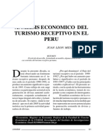 Analisis Economico Del Turismo Receptivo en El Peru
