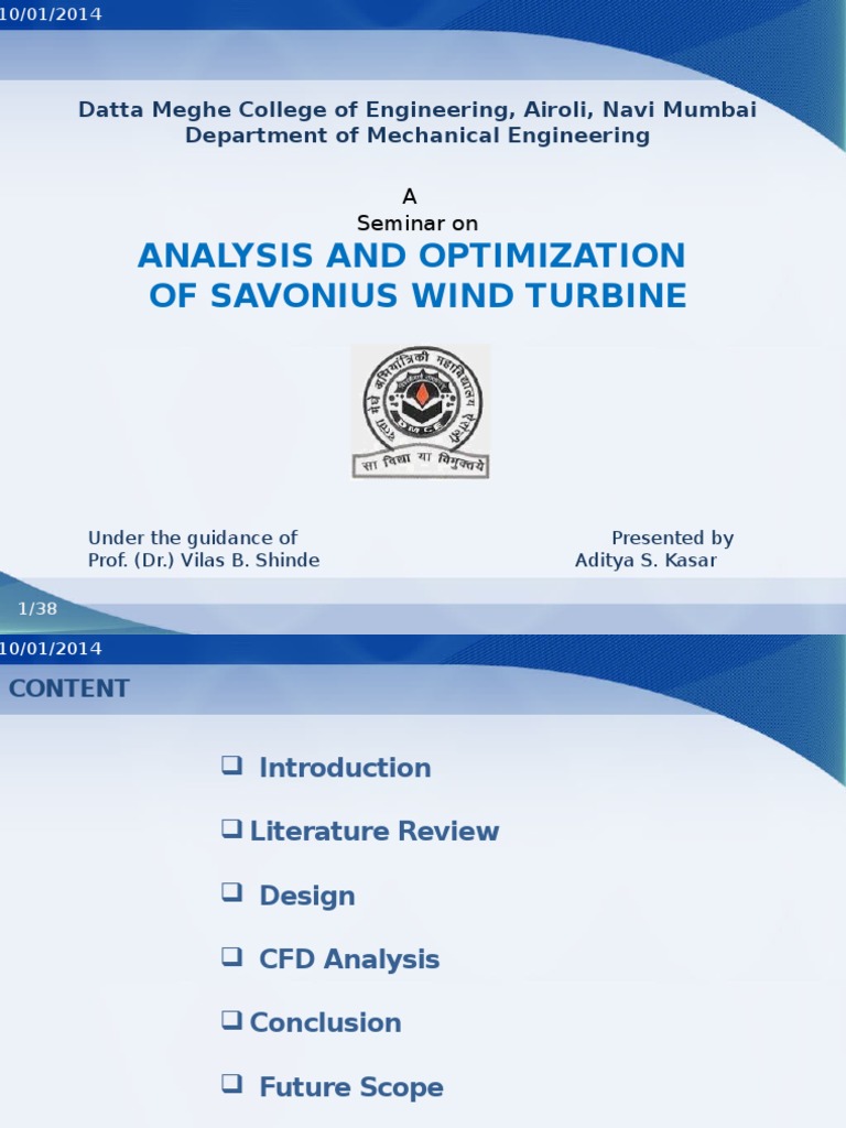 Savonius Wind Turbine Optimization Analysis | PDF | Turbine | Wind Turbine