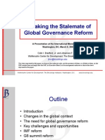 Breaking the Stalemate of Global Governance Reform