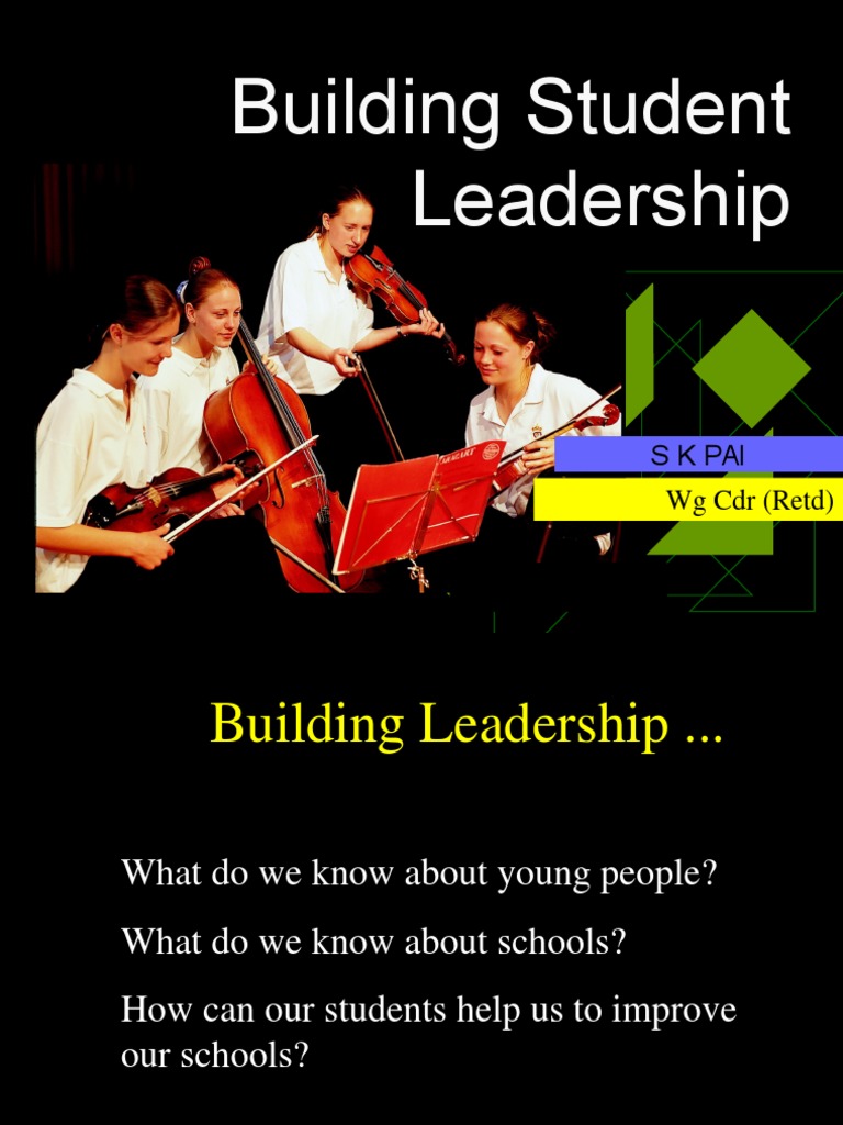Building Student Leadership: Skpai WG CDR (Retd) | PDF