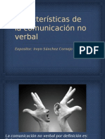 Características de La Comunicación No Verbal.