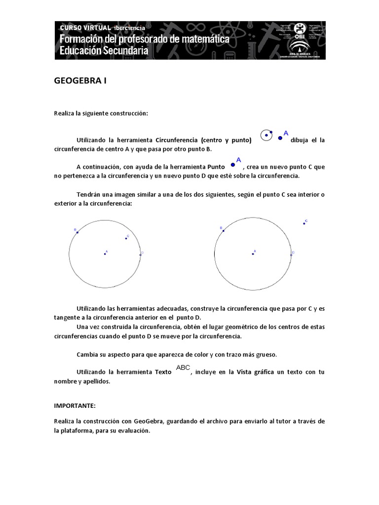Geogebra 1 | PDF