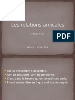 les relations amicales