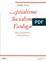 Capitalisme Socialisme Ecologie Andre Gorz