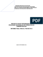 Formato Informe Proyecto II Noviembre 2012
