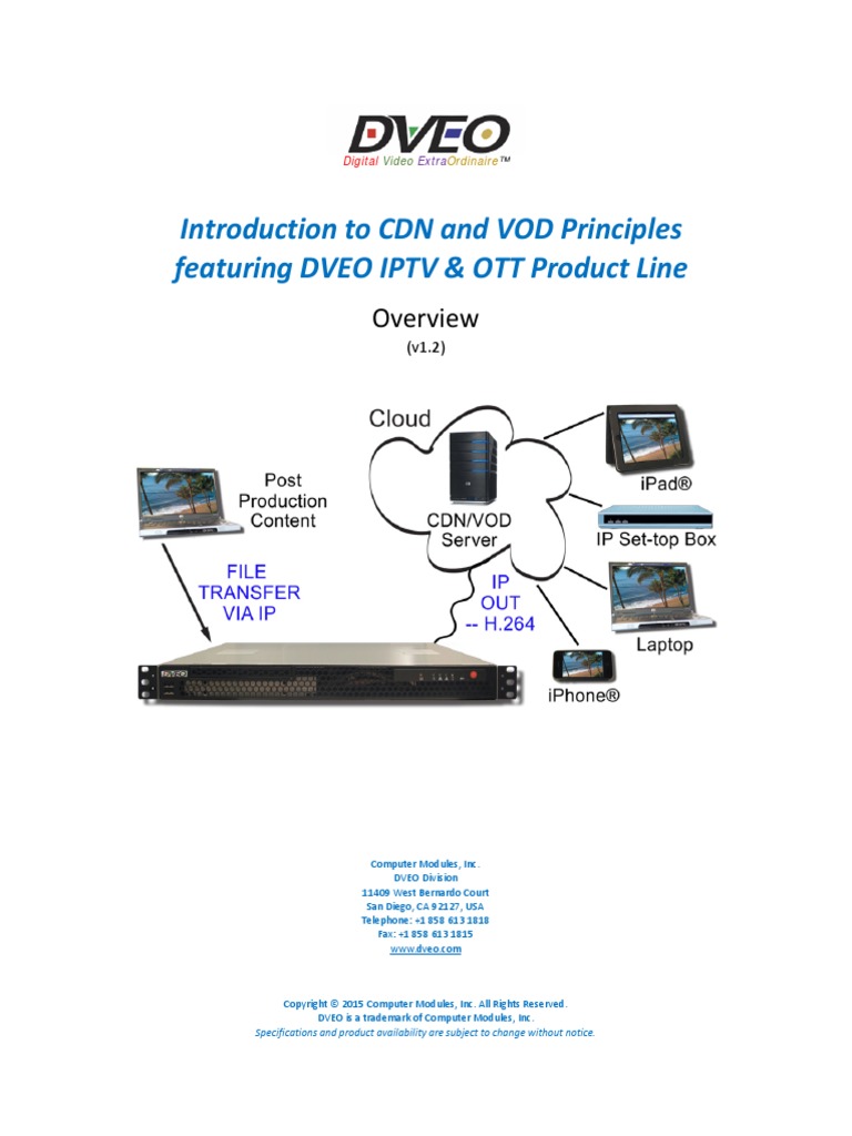 CDN and VOD Principles Overview | PDF | Video On Demand | Streaming Media