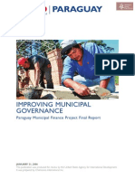 Paraguay Usaid Proyecto de Financiación Municipal