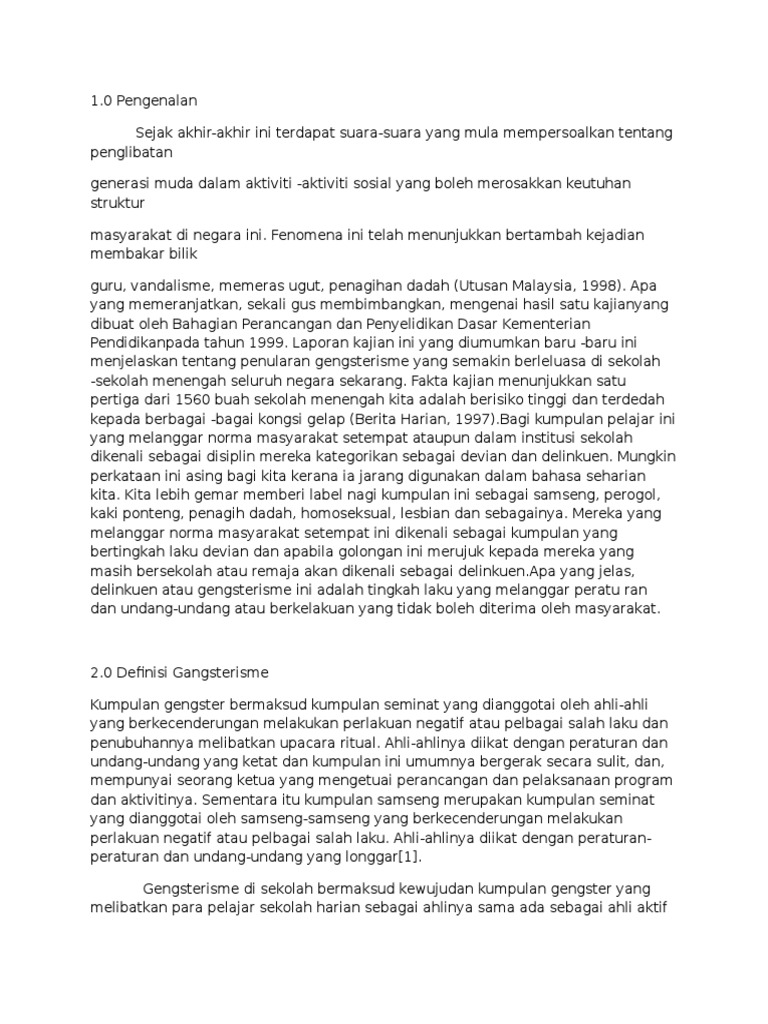 Draf Gangterisme Pdf