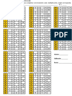 Examen de Tablas de Multiplicar