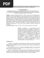 A Parassubordinacao No Direito Do Trabalho Perspectivas de Uma Relei Tura Da Subordinacao No Direito