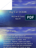 Big5 or OCEAN and Charts