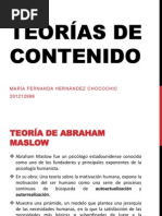Teorías de Contenido