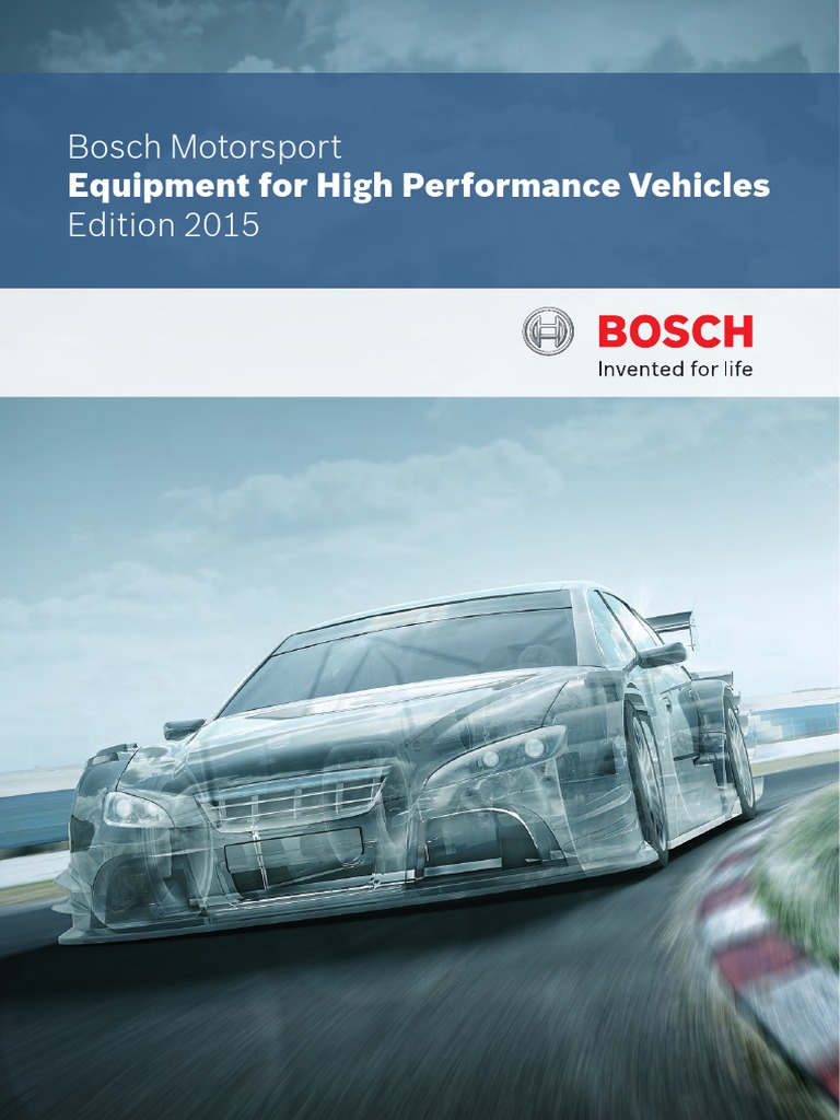 Bosch Motorsport Catalog 2015 Fuel Injection Throttle