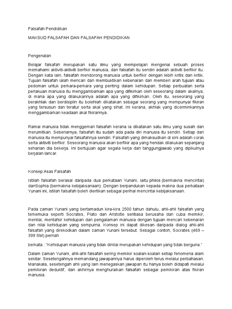 Falsafah Pendidikan