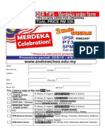 2015 Merdeka Order Form