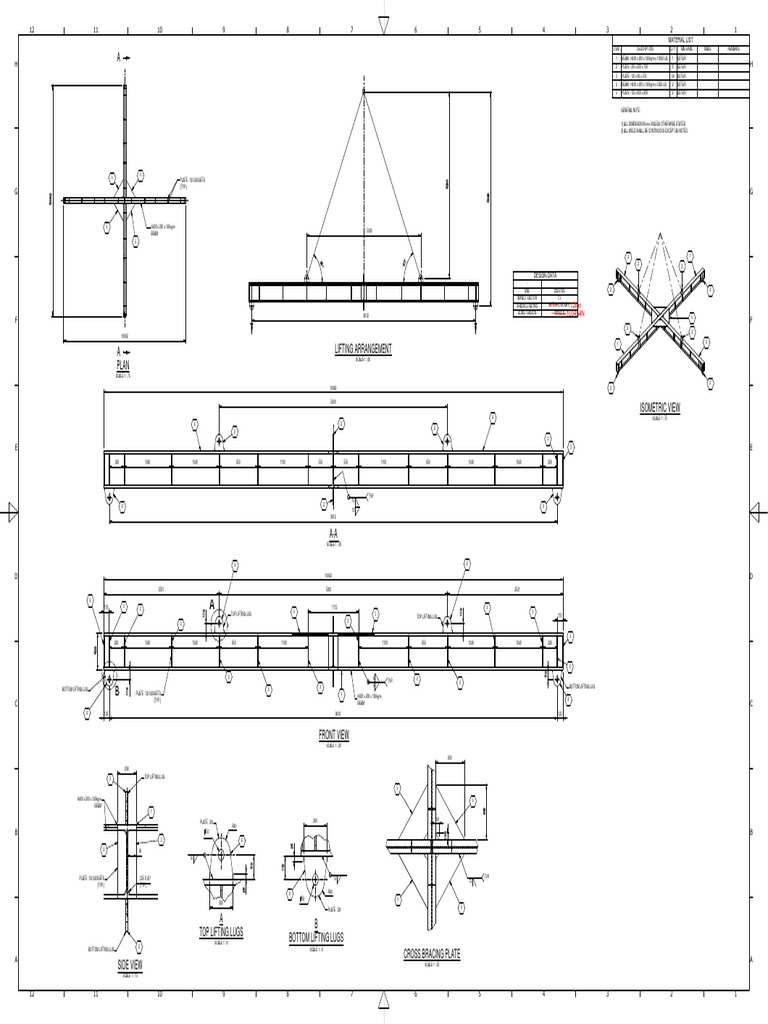 Spreader Bar Lifting Arrangement Design | PDF | Technology & Engineering