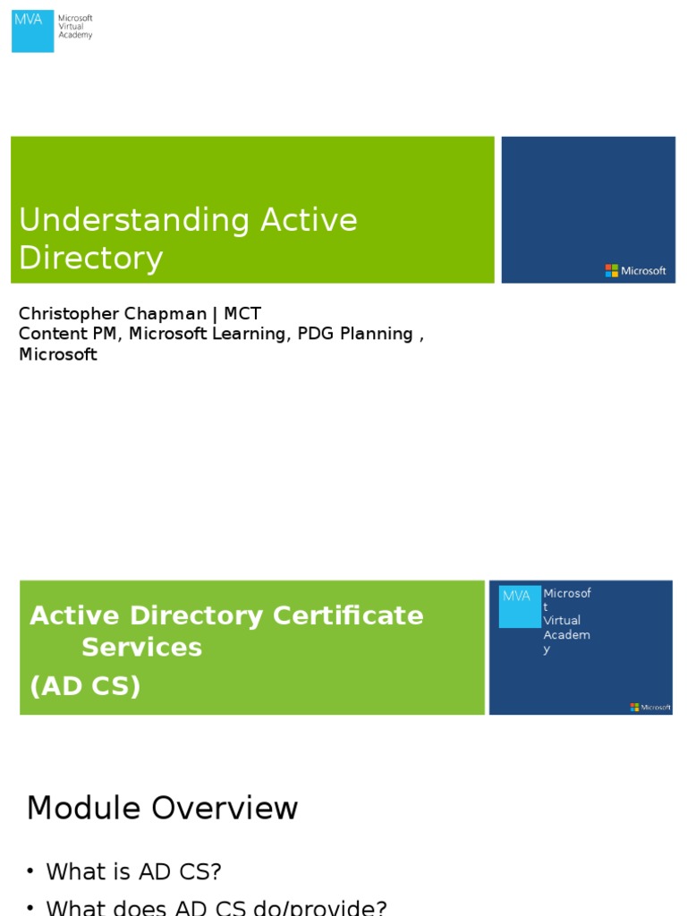 03-Active Directory Certificate Services | PDF | Public Key ...