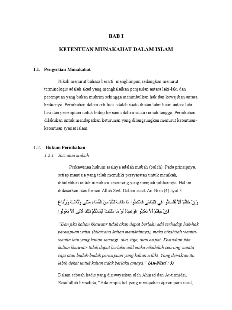 Makalah Pai Ketentuan Munakahat Dalam Islam Pdf