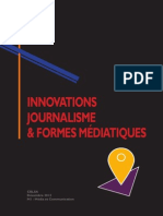 CELSA Innovation, Journalisme Et Nouvelles Formes Médiatiques