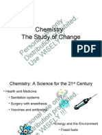 ITT CHNG CH 01 Chemistry The Study of Change