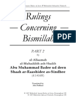 Rulings Concerning Bismillah