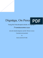 Dignäga, On Perception, being the Pratyaksapariccheda of Dignaga's Pramänasamuccay