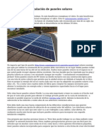 Coste t?pico de instalaci?n de paneles solares