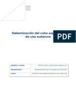 15. Artículo Docente. Determinación Del Calor Específico de Una Sustancia