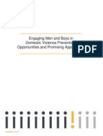 Engaging Men and Boys in Domestic Violence Prevention: Opportunities and Promising Approaches