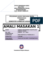 Contoh Format Laporan Masakan