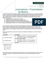 Lista de Exercicios Quimica Aspectos Macroscopicos 09-02-2015