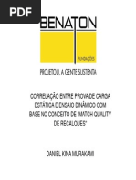 Correlação entre prova de carga estática e ensaio dinâmico com base no conceito de "Match Quality de recalques"