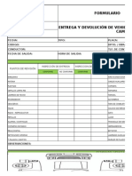 Formato Check List Entrega y Devolución Camionetas Tipo Pickup