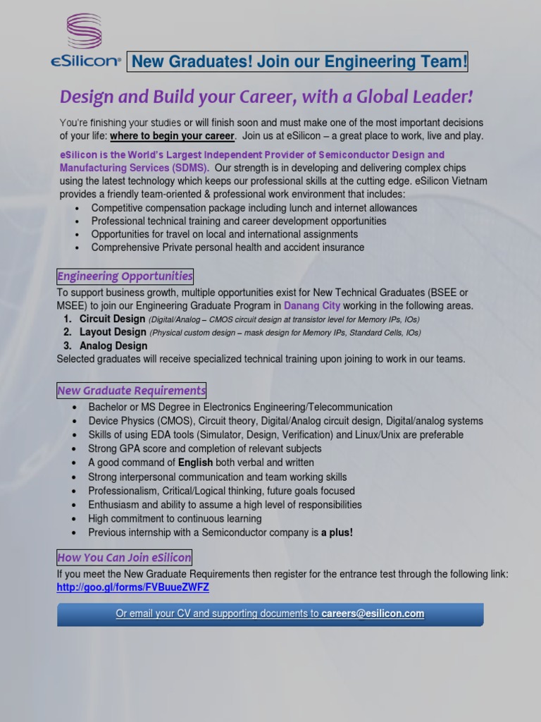 ESilicon New Graduate University Poster - 150512 - DN | PDF