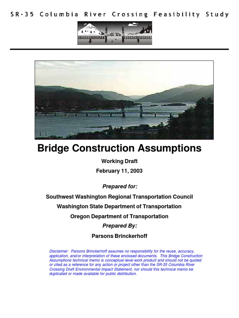 Bridge Construction Assumptions for SR-35 | PDF | Deep Foundation ...