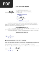 FIS III - Exercícios Lei de Coulomb