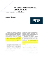 O Papel Dos Direitos Humanos Na Política Democrática