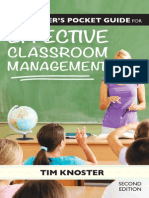 Teacher's Pocket Guide for Effective Classroom Management, The - Knoster, Timothy [SRG]