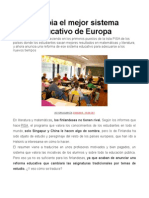 Cambia El Mejor Sistema Educativo de Europa 