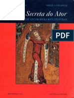 A Arte Secreta Do Ator (Dicionário de Antropologia Teatral) - Eugenio Barba e Nicola Savarese