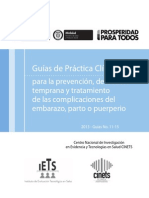 Guías de Práctica Clínica para la prevención, detección temprana y tratamiento de las complicaciones del embarazo, parto y puerperio - 2013 - Ministerio de Salud - Colombia