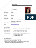 Curriculum Vitae: I. Personal Details