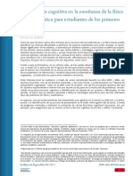 Intervención Cognitiva en La Enseñanza de La Física y La Matemática Para Estudiantes de Los Primeros Ciclos