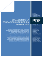 Monografia Estado de La Educacion Superior en Panama 2015