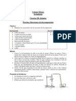 Reacciones de descomposición