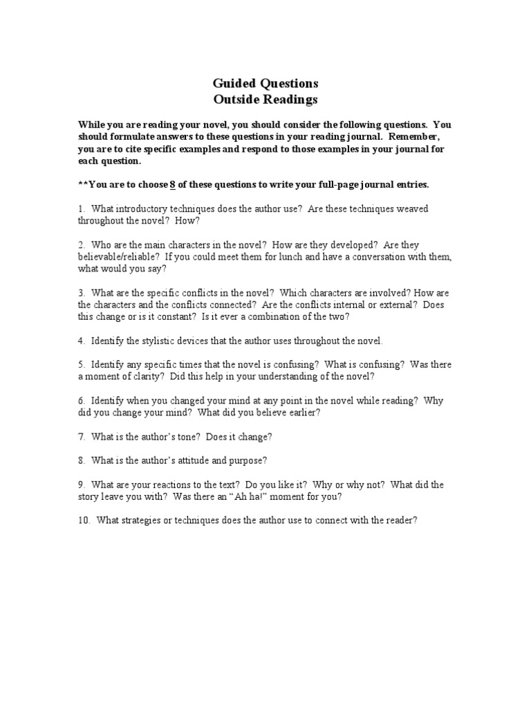 Guided Questions | PDF | Metaphor | Semiotics