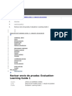 Revisar Envío de Prueba - Evaluation - Learning Guide 1