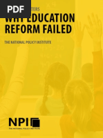 Why Education Reform Failed